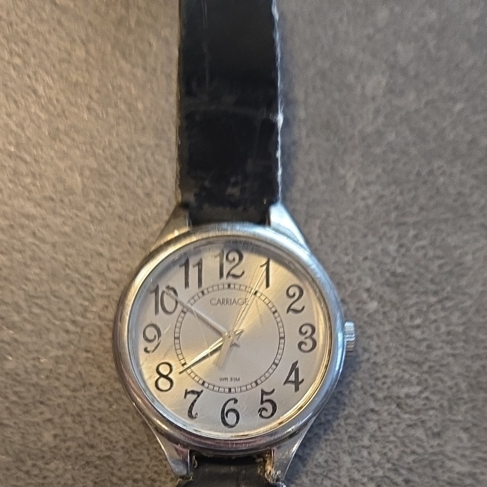 Carrera Black and Silver Classic Analog Watch